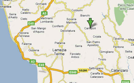 mappa di carlopoli - corazzo